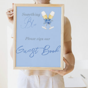 Poster Livre de Fête des mariées Florale de Champagne Ble
