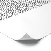 Poster Livre de John (texte complet du KJV) (Coin)