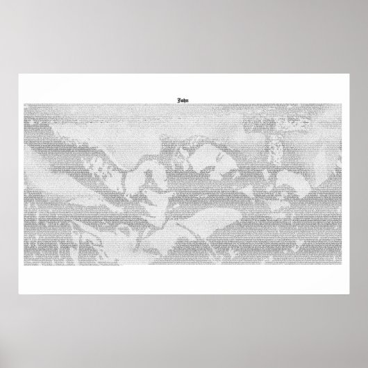 Poster Livre de John (texte complet du KJV) (Devant)