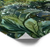 Poster Livre De La Magie De Forêt Enchanté (Coin)