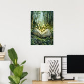 Poster Livre De La Magie De Forêt Enchanté (Bureau à domicile)
