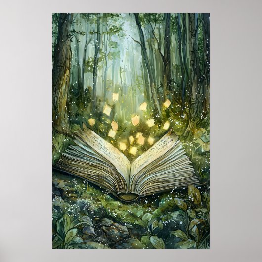 Poster Livre De La Magie De Forêt Enchanté (Devant)