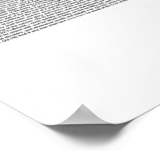 Poster Livre de l'Apocalypse (texte complet du KJV) (Coin)