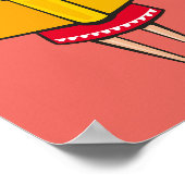 Poster Livre de lecture de fille mignonne chambre filles (Coin)