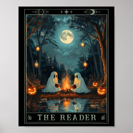 Poster Livre de lecture de Reader Bookish mignon Éffrayan (Devant)