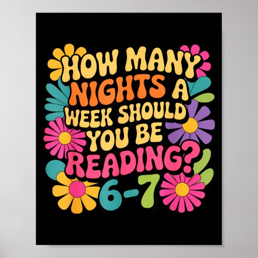 Poster Livre de lecture drôle Professeur 67 Six Sept Mème (Devant)