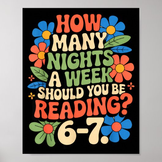 Poster Livre de lecture drôle Professeur 67 Six Sept Meme (Devant)