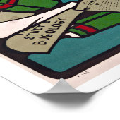 Poster Livre de lecture pour filles dans la bibliothèque  (Coin)