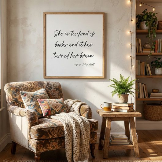 Poster Livre de lettrage script Amoureux des citations li
