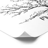 Poster Livre D'Empreinte Du Chêne Pour La Famille (Coin)