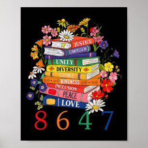 Poster Livre des droits égaux Fleur 8647 Droits des femme