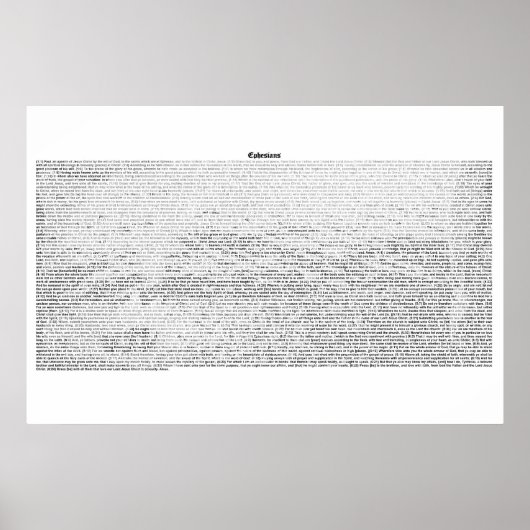 Poster Livre des Ephésiens (texte complet du KJV) (Devant)