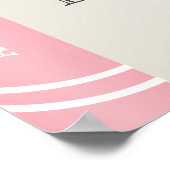 Poster Livre d'histoire Couverture fille premier annivers (Coin)