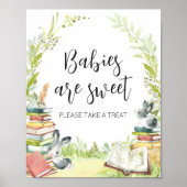 Poster Livre d'histoire Nouveau chapitre Baby shower Les  (Devant)