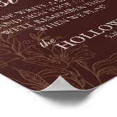 Poster Livre d'hôtes Mariage de la carte de jeu Brown mod (Coin)