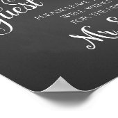 Poster Livre d'hôtes mariage floral imprimer rose de pivo (Coin)