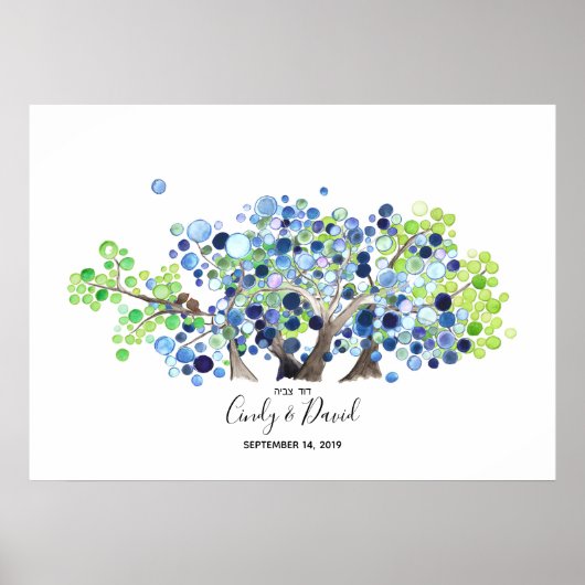 Poster Livre d'Invité Alternative - Papier - Forêt romant (Devant)