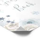 Poster Livre d'invité de la Fête des mariées de flocon de (Coin)