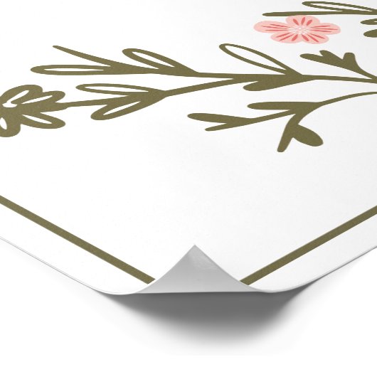 Poster Livre d'invité Mariage de l'arbre d'empreintes dig (Coin)