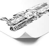 Poster Livre d'invité sur les empreintes digitales du tra (Coin)