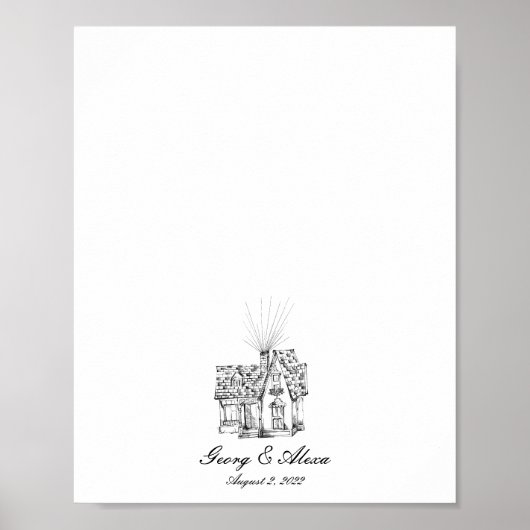 Poster Livre d'invité Up House Dreams (Devant)