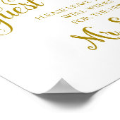 Poster Livre d'invités voeux mariage signe de la pivoine  (Coin)