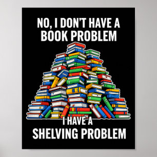 Poster Livre drôle humour nerd citation de lecture pour l
