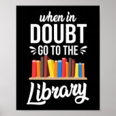 Poster Livre Littérature Lecture En Doute Aller À (Devant)