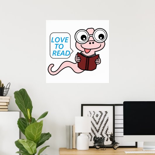 POSTER LIVRE "LOVE TO LIVE" (Bureau à domicile)