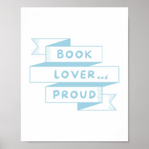 Poster Livre Lover et Prouve Pastel Blue Retro
