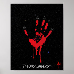 Poster livre sanglante sur l'affiche de l'orion