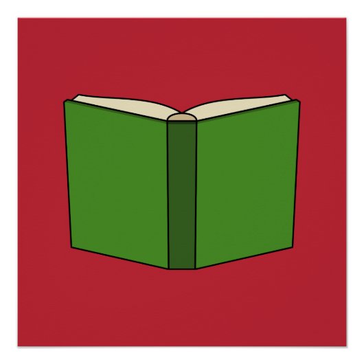 Poster Livre vert de dessin (Devant)