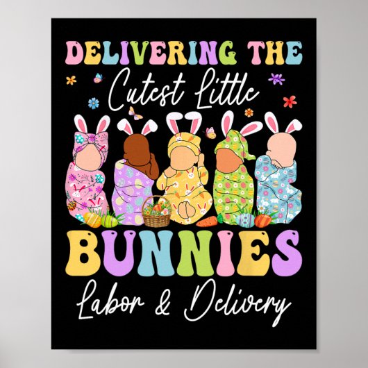 Poster Livrer Les Petits Bunnies Les Plus Cuttes Infirmiè (Devant)