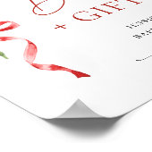 Poster Livres à fraises à l'aquarelle tendance pour Baby (Coin)