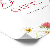 Poster Livres à fraises à l'aquarelle tendance pour Baby  (Coin)