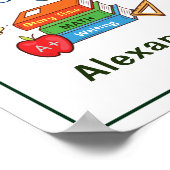 Poster Livres amusants que j'aime lire enfant (Coin)