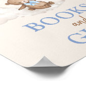 Poster Livres & Cadeaux Lune Teddy Bear Bleu Brown Ballon (Coin)