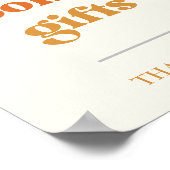 Poster Livres & Cadeaux Soleil Rétro Panneau, Cadeaux Sol (Coin)