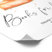 Poster Livres citrouilles à tarte pour l'affiche bébé (Coin)