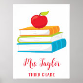 Poster Livres colorés (Devant)