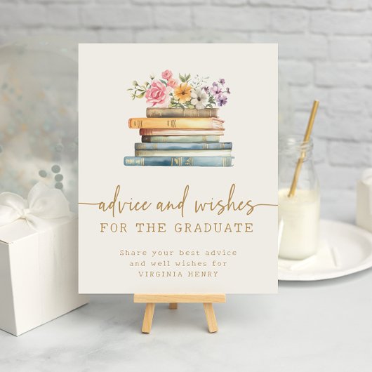 Poster Livres Conseils Pour Diplômés