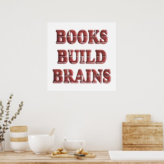 Poster Livres Construire des cerveaux - À partir de 11,80 (Cuisine)