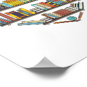 Poster Livres cool Lecture Hommes Femmes Livre Lover Lite (Coin)