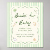 Poster Livres de Baby shower de marché pour bébé (Devant)