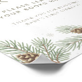 Poster Livres de Baby shower d'hiver pour bébé (Coin)