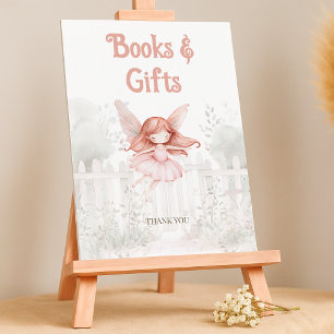Poster Livres de Baby shower Fée Ginger pour bébé Panneau