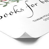 Poster Livres de baby showers à feuillage persistant pour (Coin)