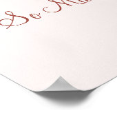 Poster Livres de devis personnalisés et roses roses Vinta (Coin)