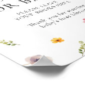 Poster Livres de douche pour bébé Fleur Sauvage  (Coin)