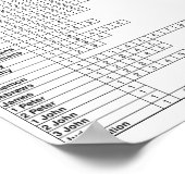 Poster Livres De L'Affiche De La Bible | Graphique d'étud (Coin)